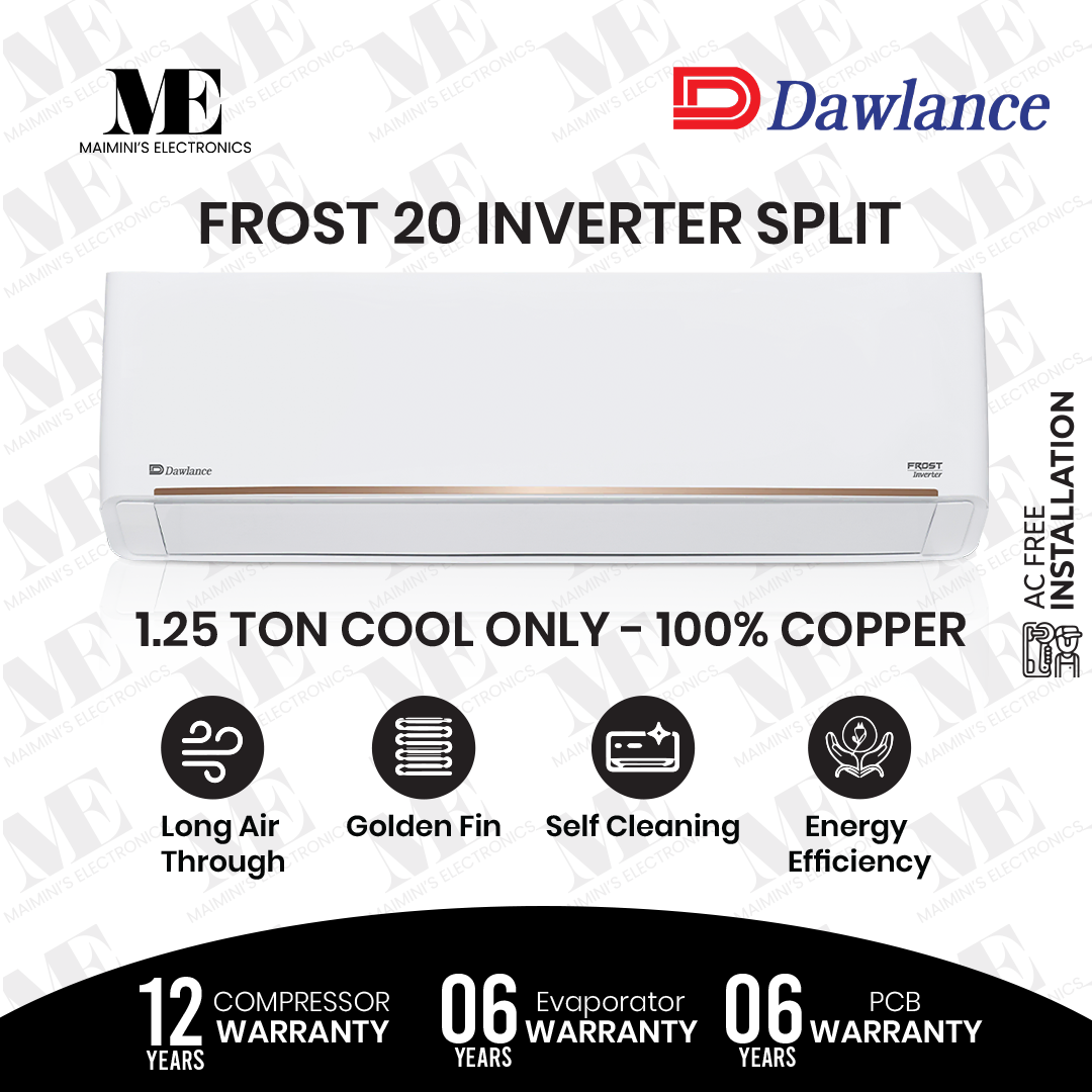 Dawlance 1.25 Ton Split Inverter Air Conditioner Frost 20 COOL ONLY