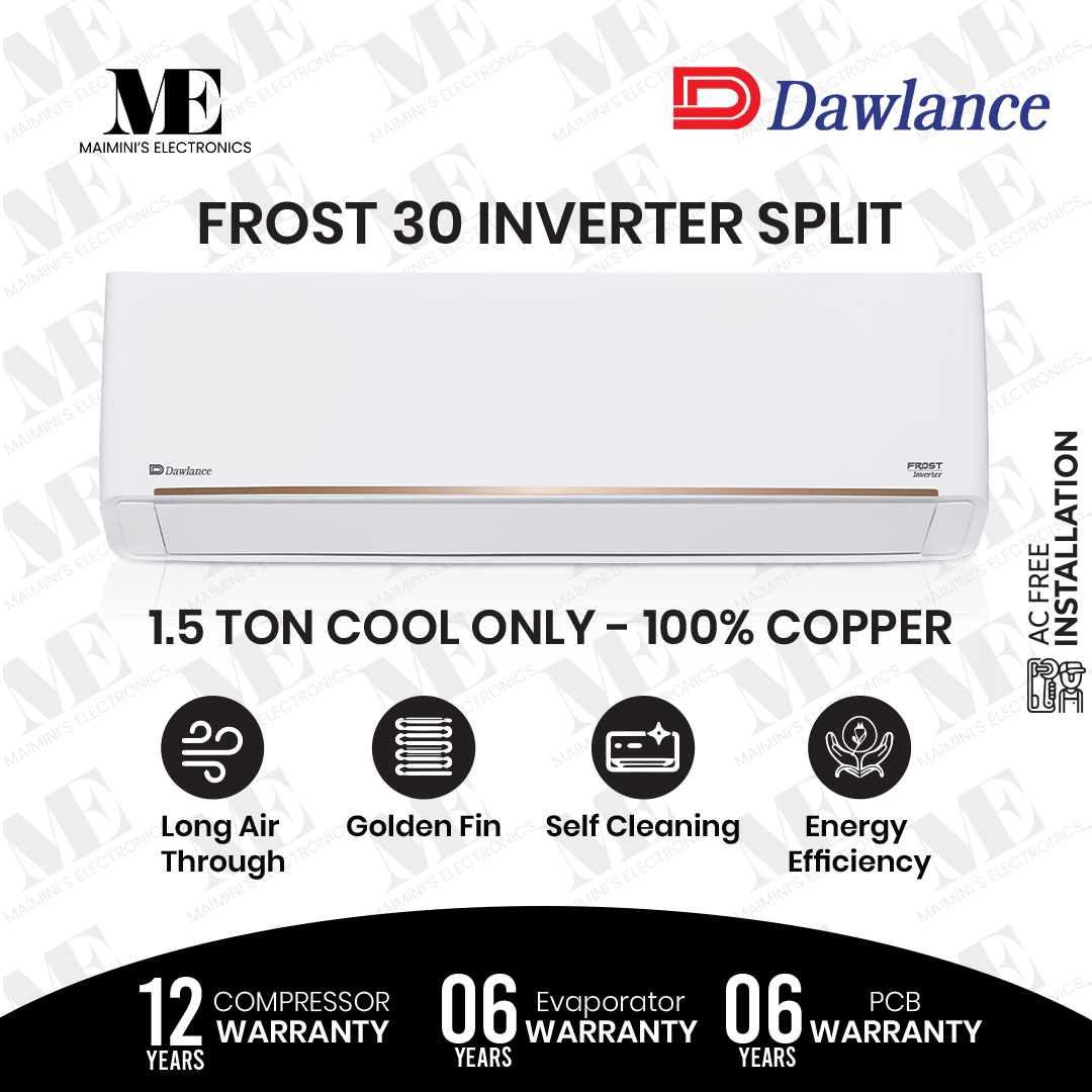 Frost Pro Inverter 1.5 Ton Inverter Split Only Cool – Model Frost-30