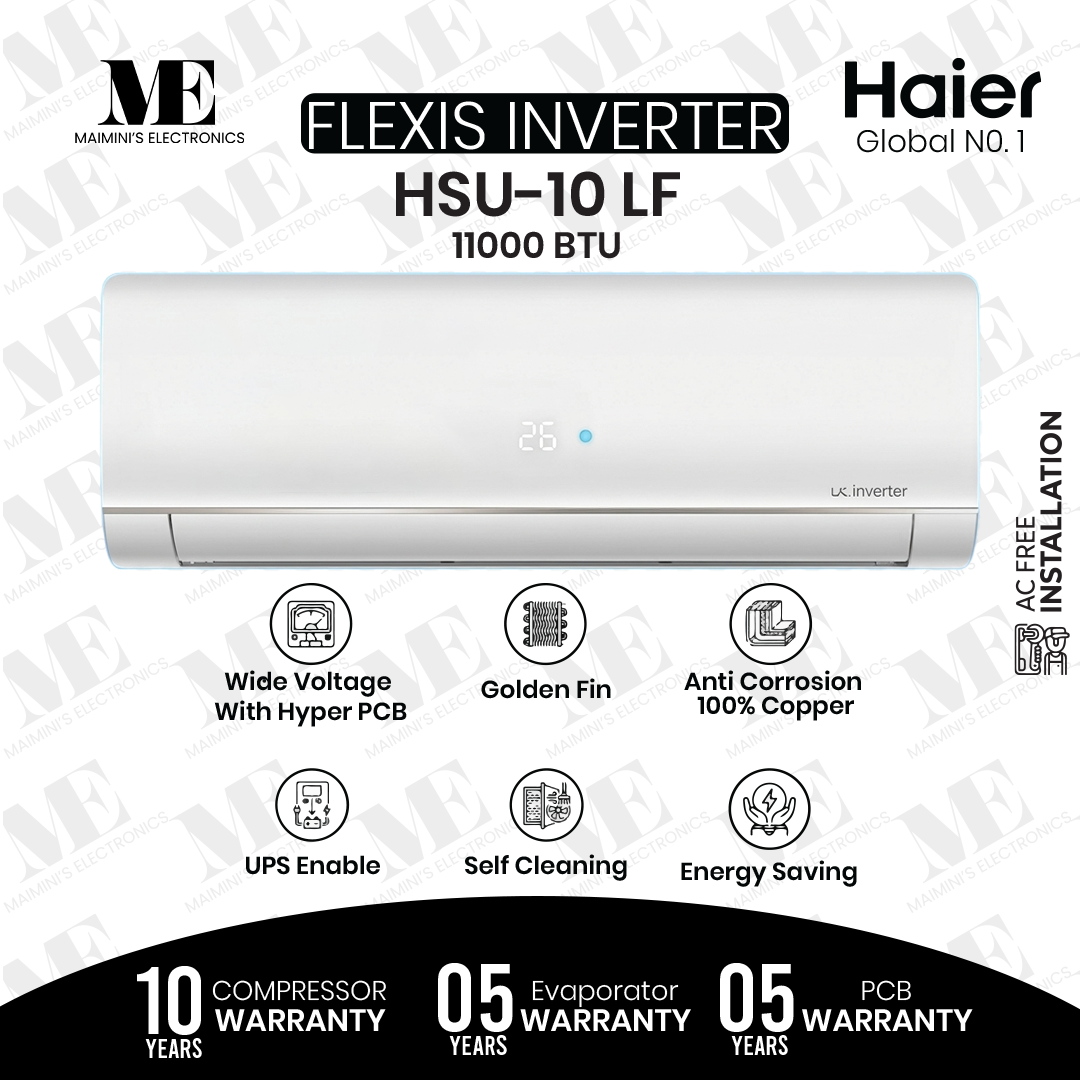 Haier 0.75 Ton DC Inverter A/C Only Cool – Model 10-LFCB